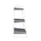 Hello Honey® 15.5" Heavily Distressed 3-Tier Metal Tray with White Frame & Rim